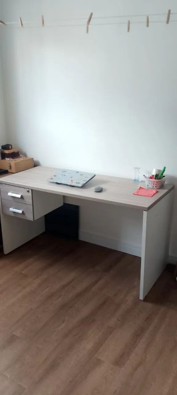 Mesa de escritório madeirada reforçado - Foto 3