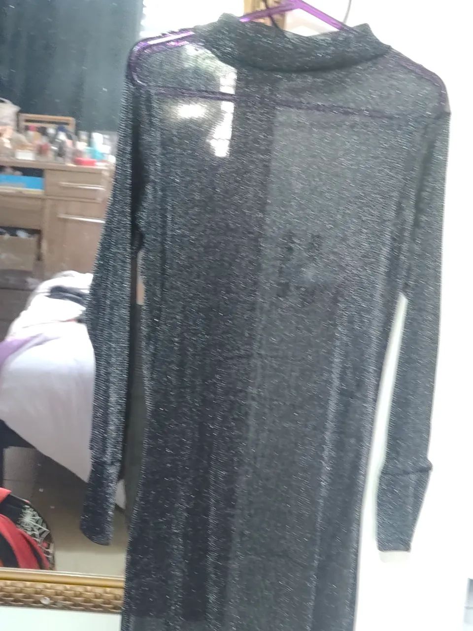 Vestido duplo de tule com brilho  - Foto 2