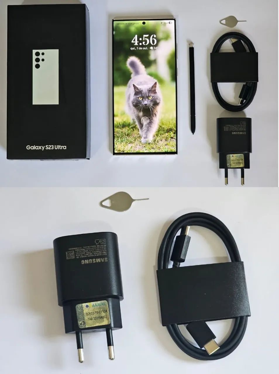 Samsung Galaxy  S23 Ultra 256GB Creme - Usado - Foto 2