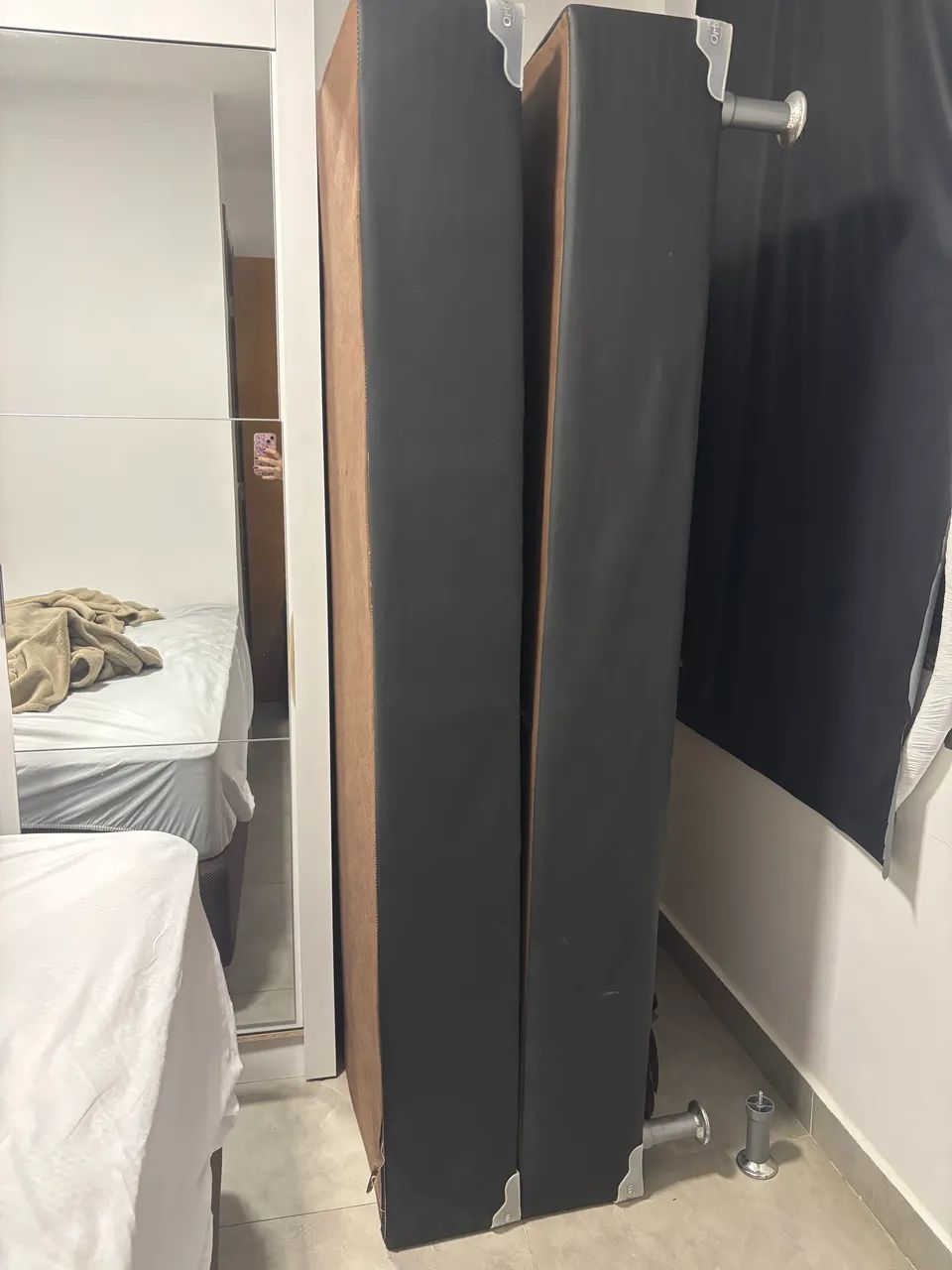Cama King size + colchão Ortobom - Foto 5