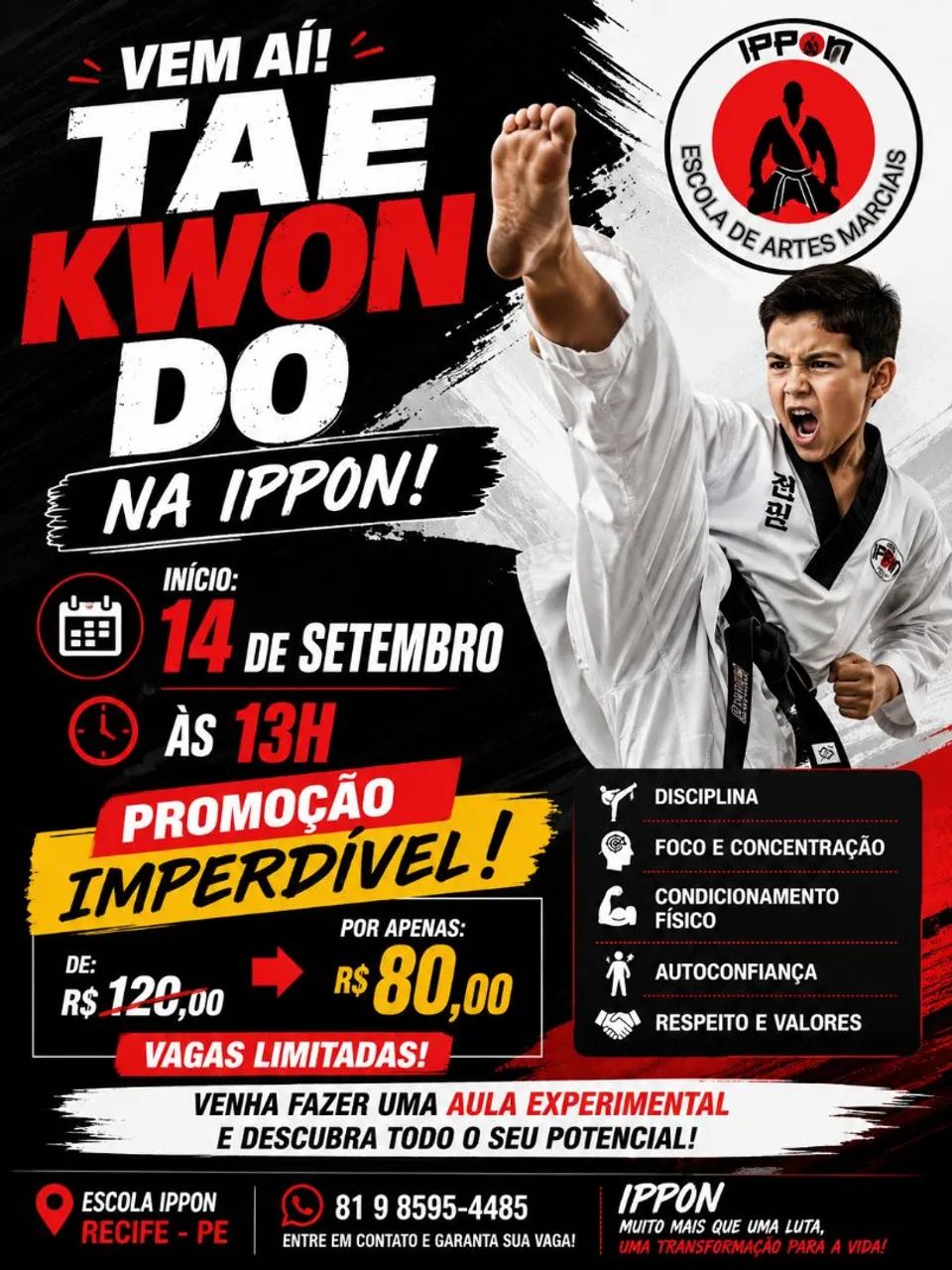 Aulas de tae Kwon do