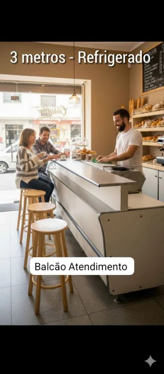 Balcão Atendimento Refrigerado 3 metros - São Bento do Sul 