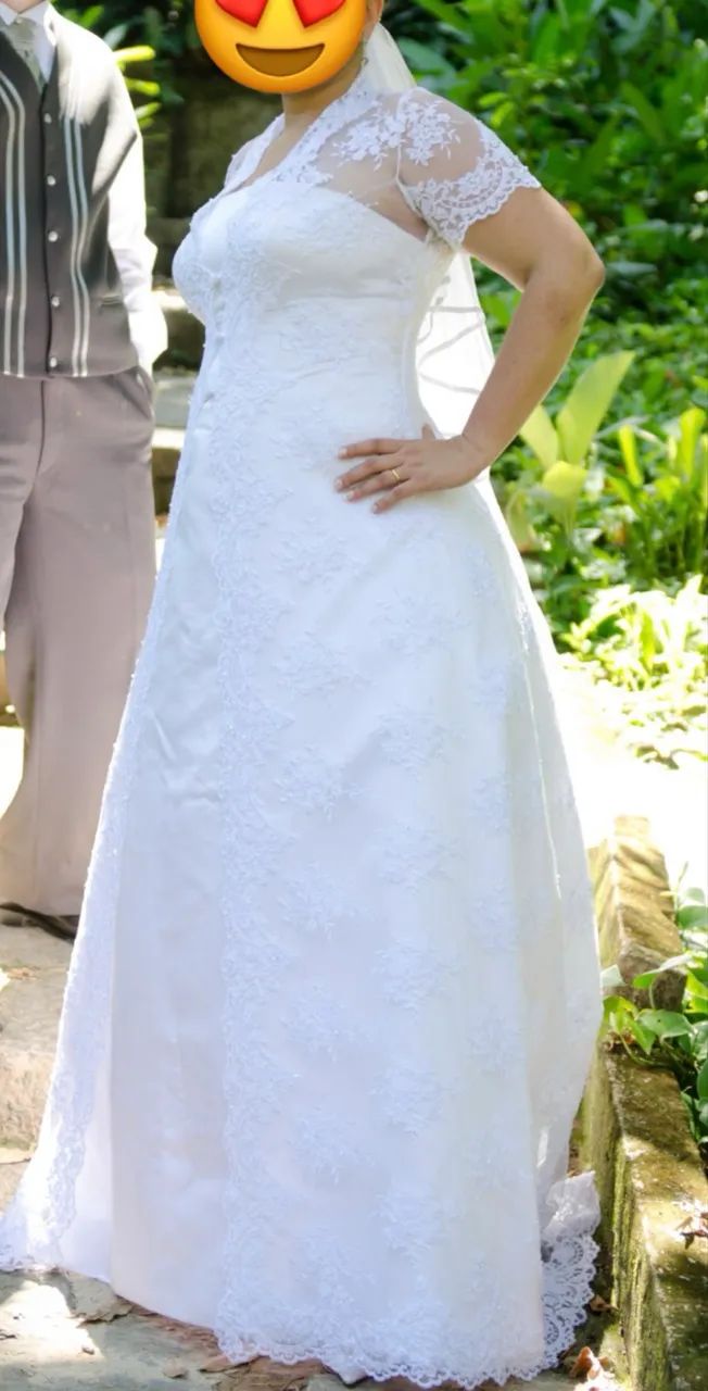 Vestido de noiva - usado uma vez - Foto 3