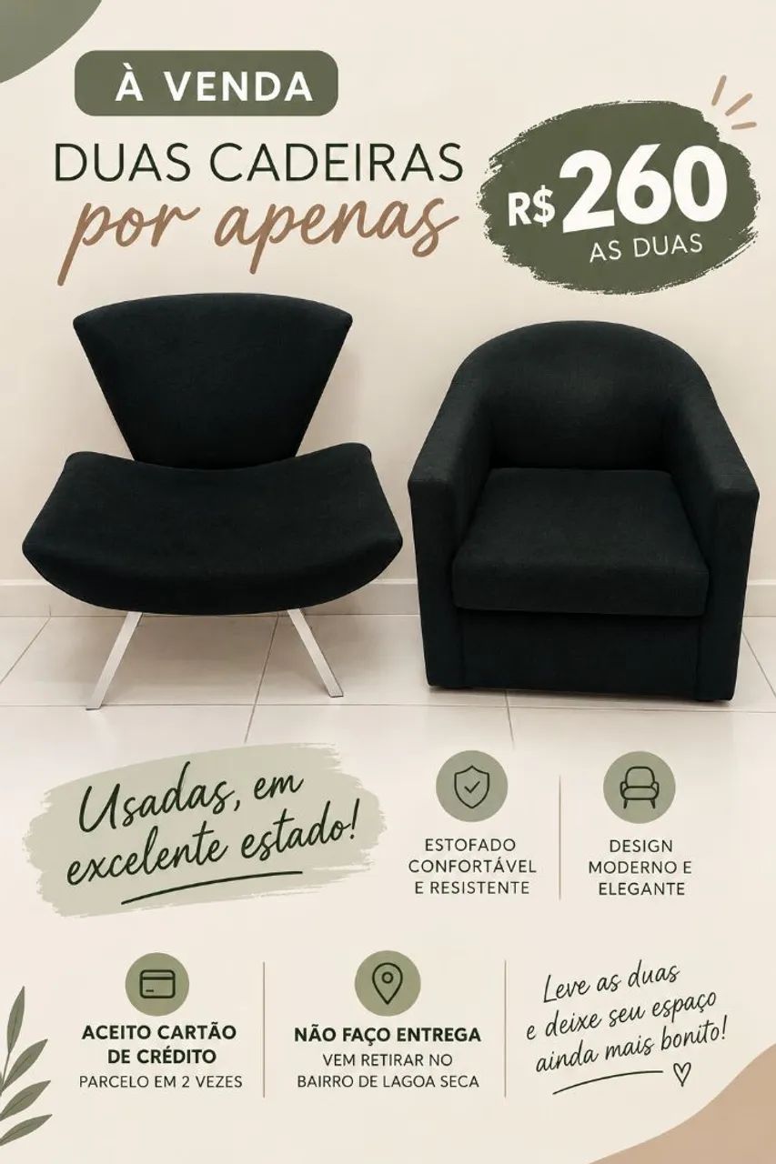 Conjunto de Poltronas 