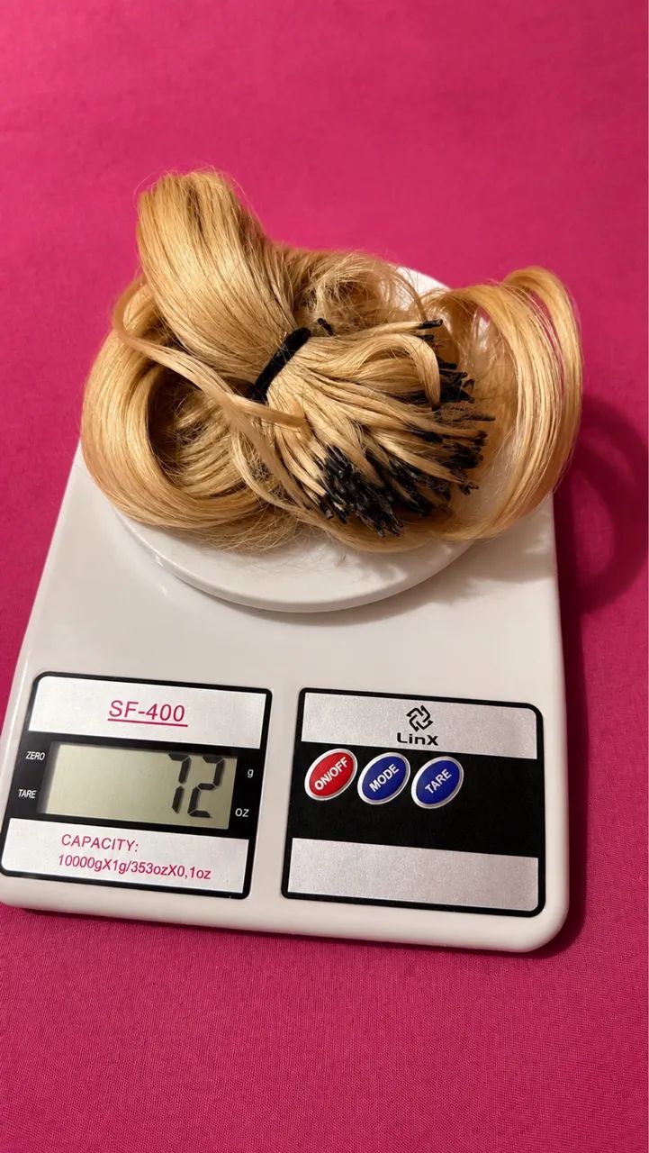 70 gramas de Cabelo LOIRO HUMANO - Foto 2