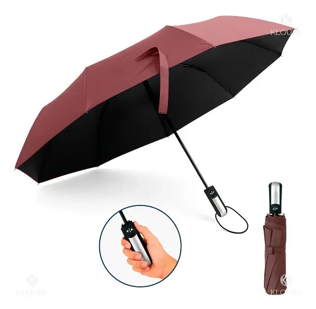 Guarda Chuva Abre E Fecha Automático Reforçado Contra Vento