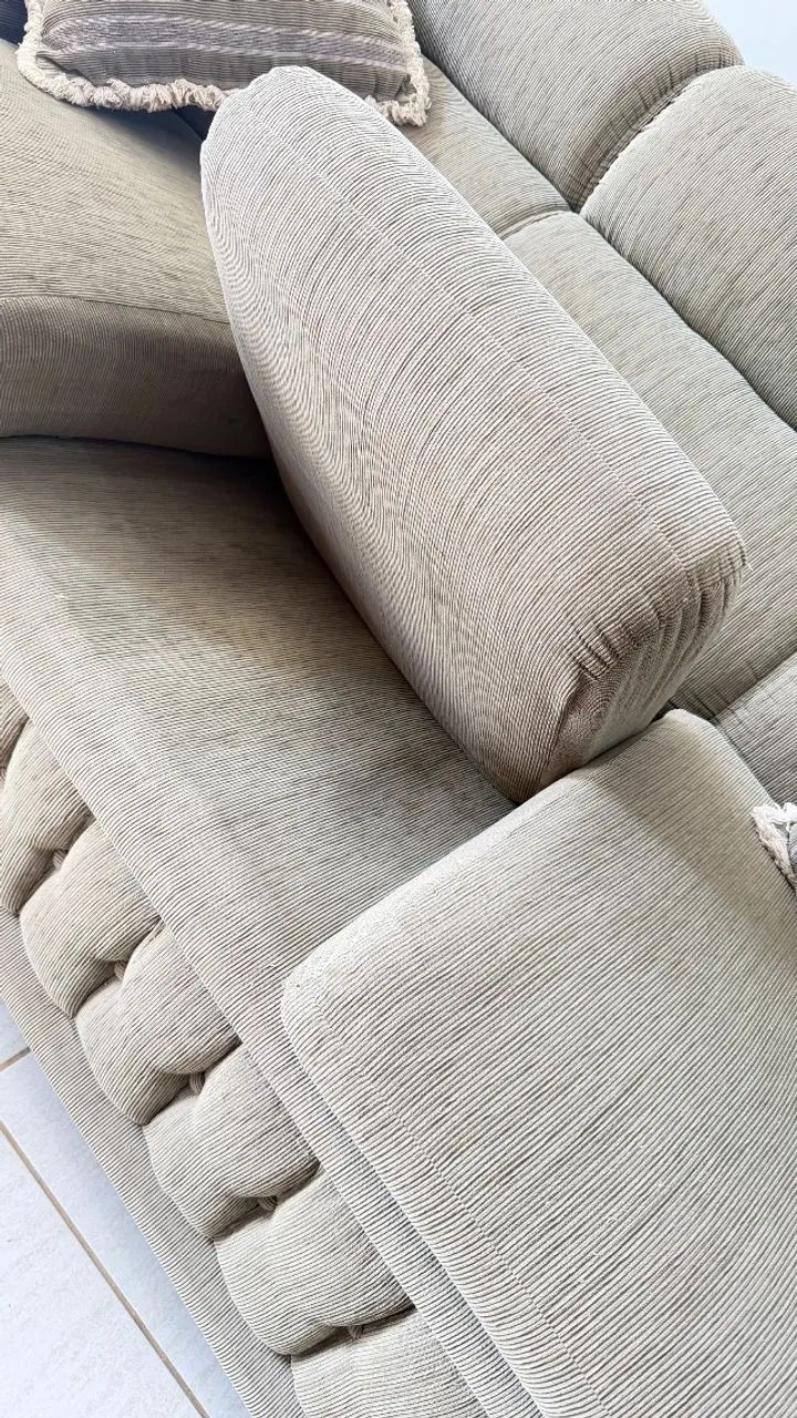  SOFÁS 3 E 2 LUGARES - VERDE - EXCELENTE ESTADO - Foto 3