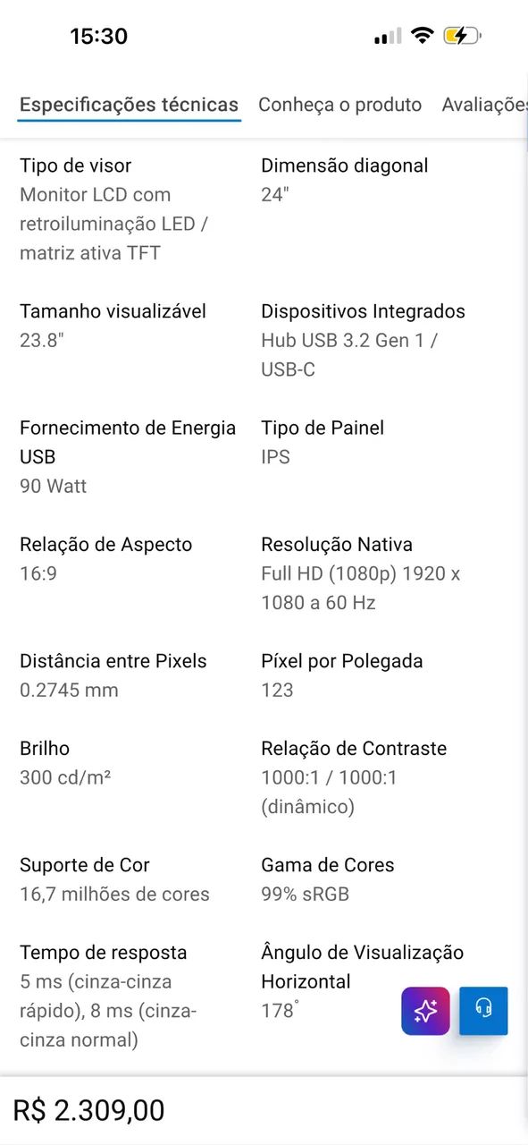 Monitor novo Dell  - Foto 2