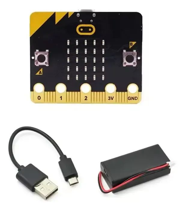 Micro:bit V1 - Kit Inicial Com Placa + Suporte Pilhas (Usado) - Foto 2