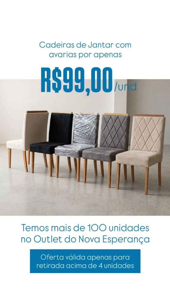 Cadeira de Jantar com Pequenas Avarias R$ 99,00