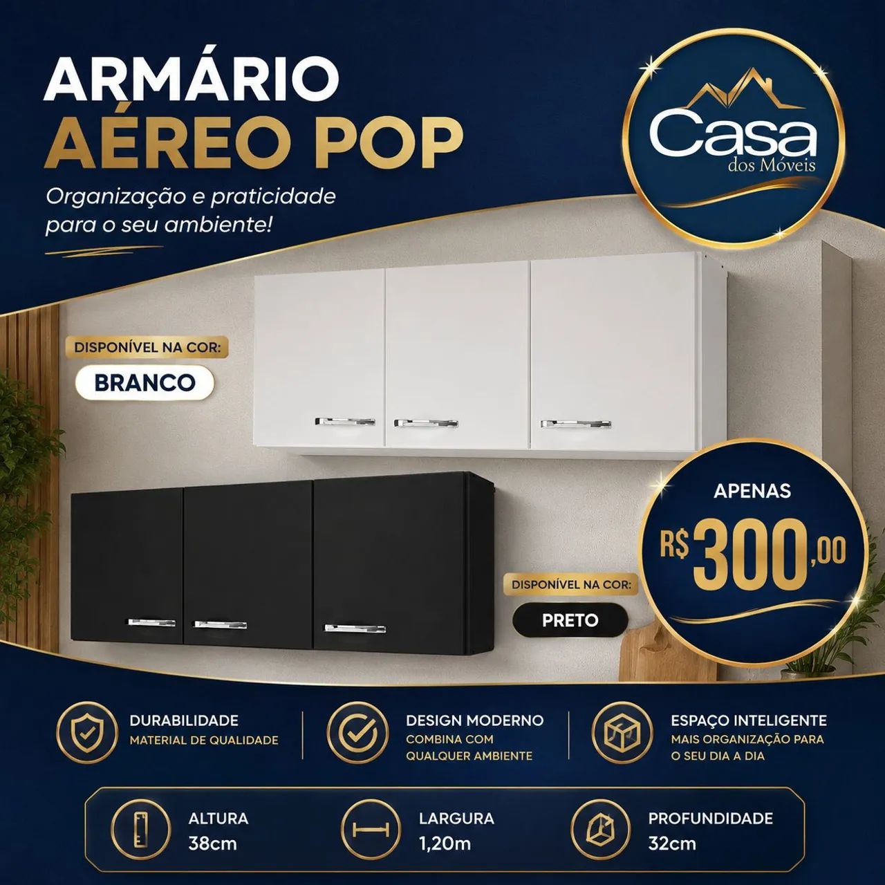 Aéreo pop 1.20m