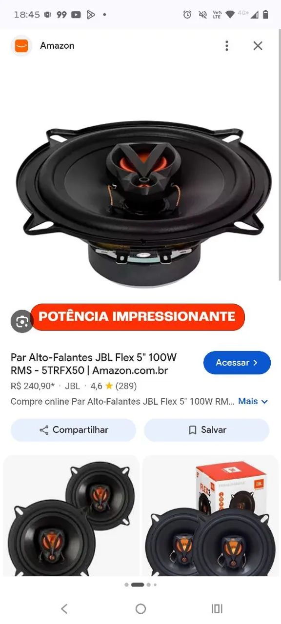 JBL auto falante de porta 5 polegadas  - Foto 3