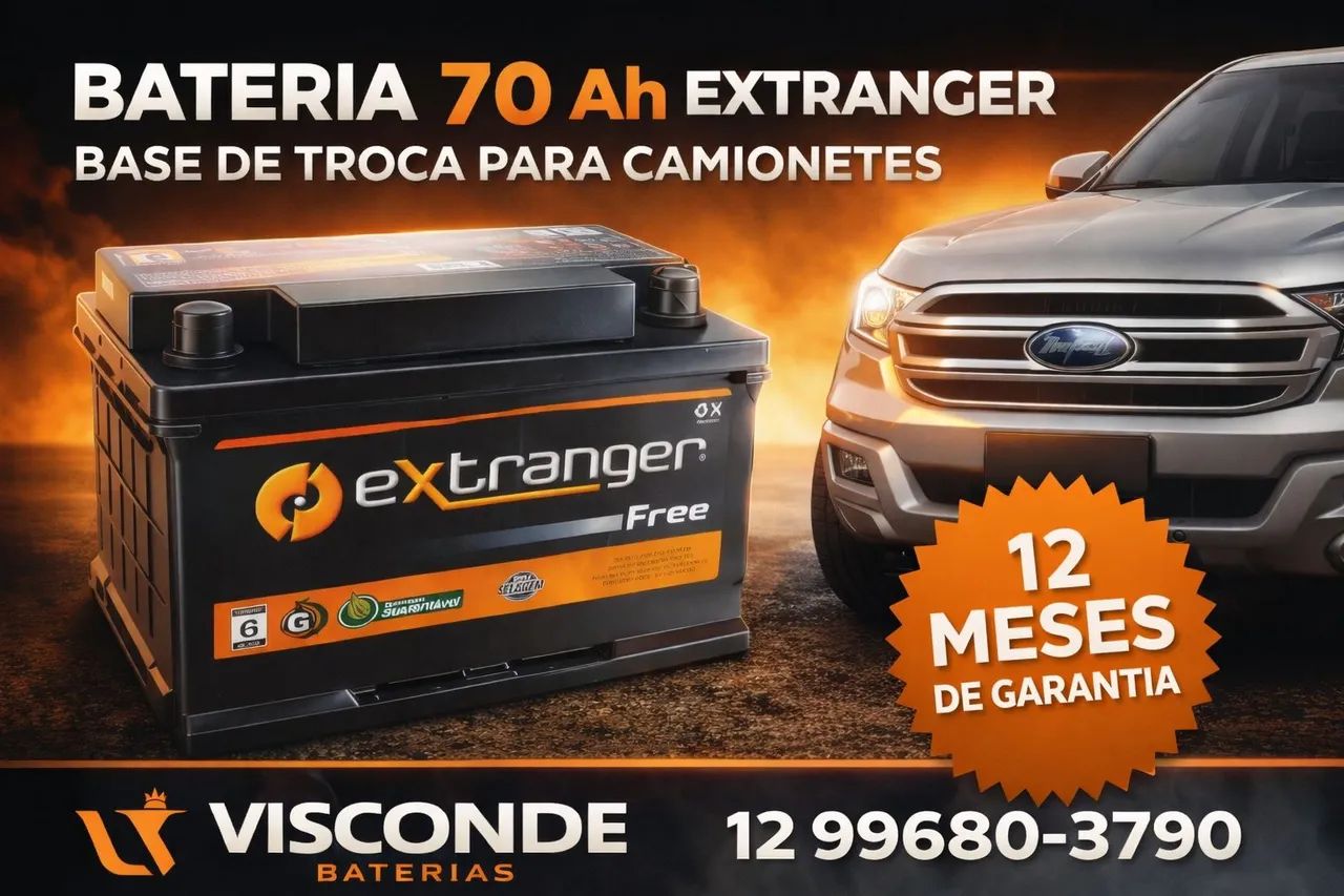 Bateria 70 ah para camionetes 