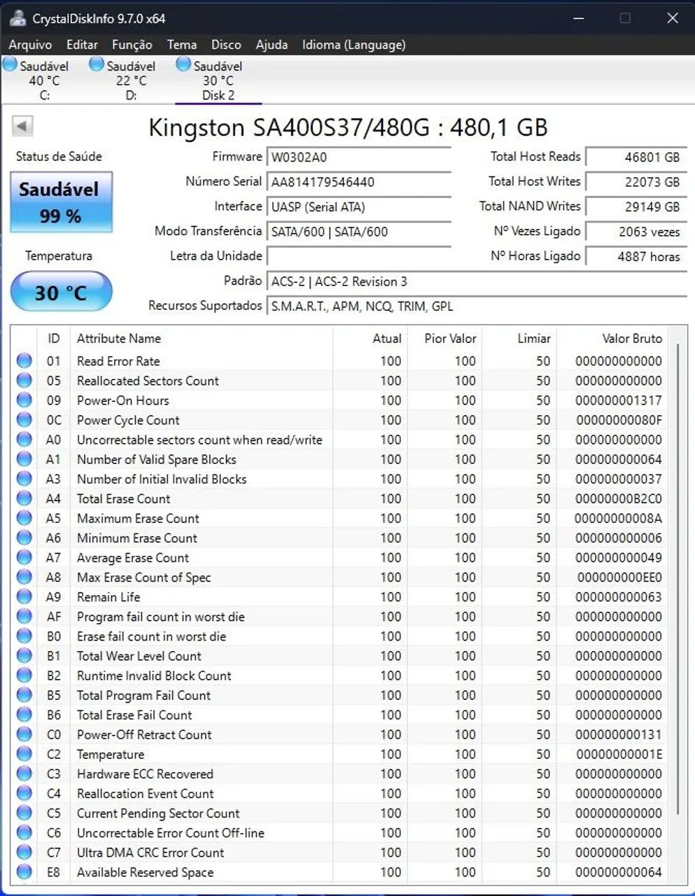 SSD Kingston 480 GB  - Foto 3
