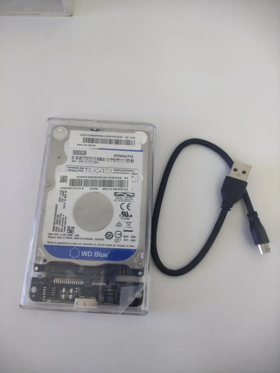 HD externo 500 gb saudável USB 3.0
