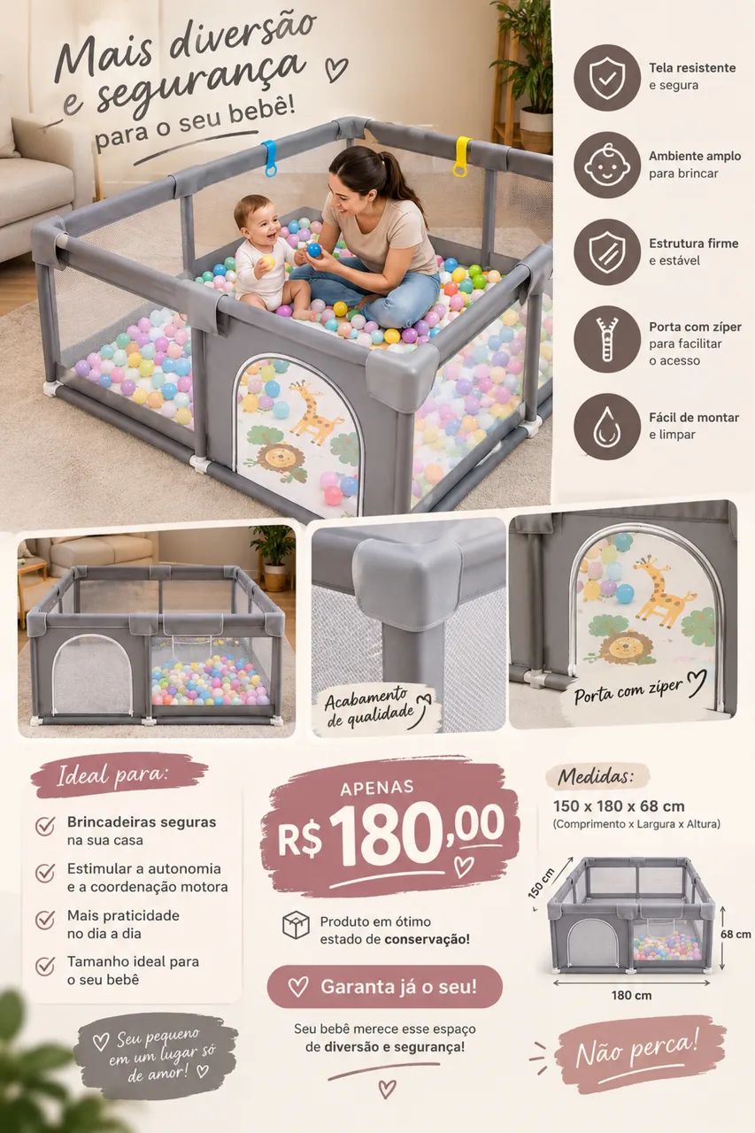 Cercado para bebê 