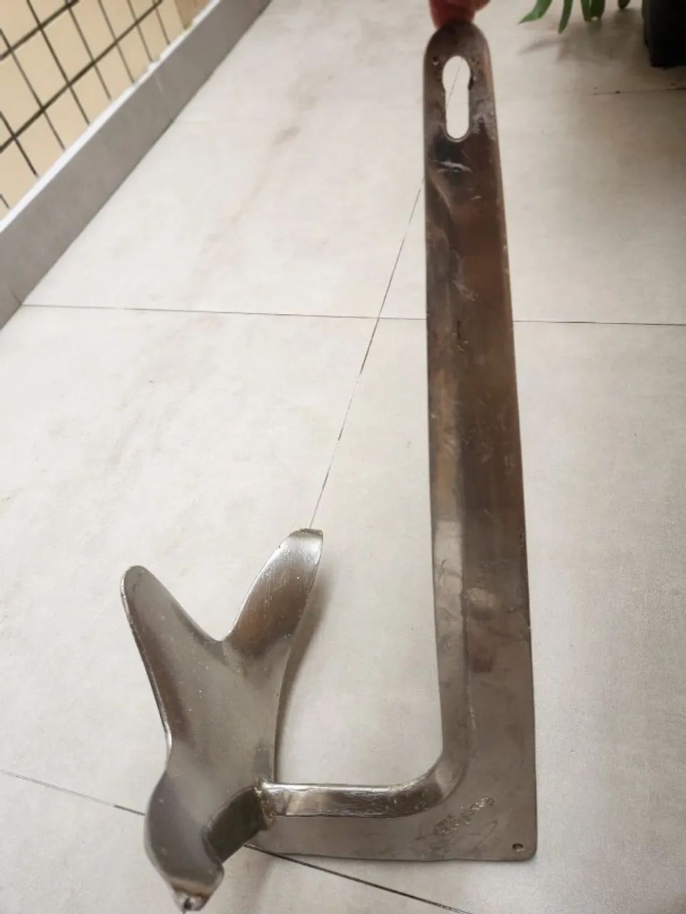 Âncora Bruce de Aço Inox 316 Polida de 10kg para Barco e Lancha