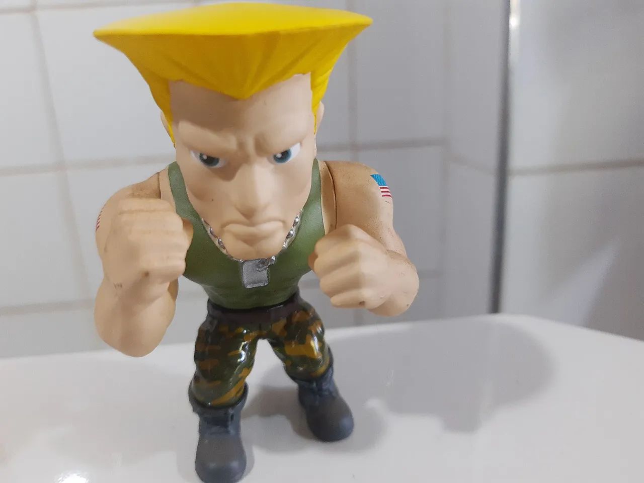Miniatura street fighter Guile metal