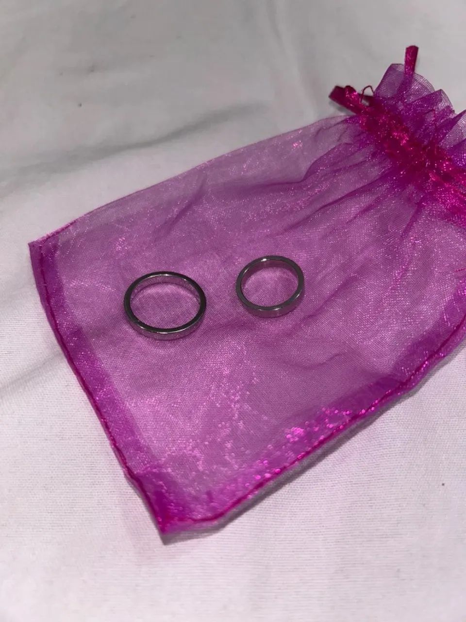 Kit com 2 anéis de aço inoxidável - Aros 21 e 14