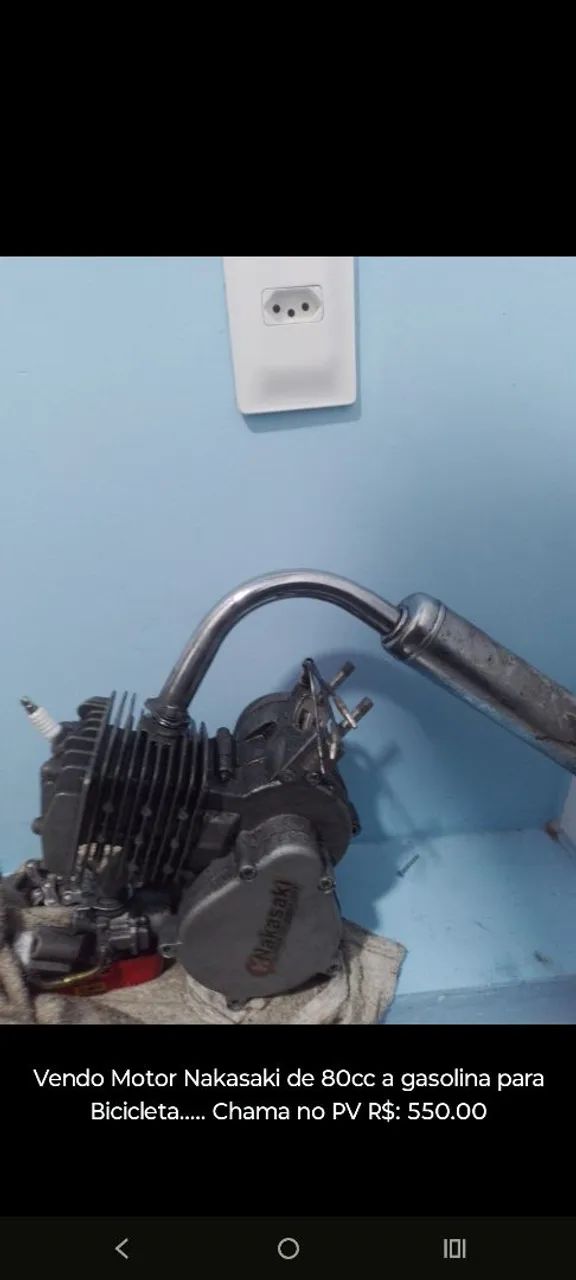 *Vendo*  Motor Nakasaki 80cc a Gasolina... Para Bicicleta ? valor: R$550.00