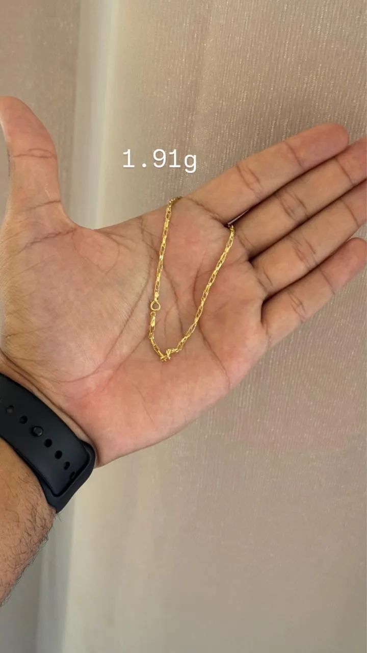 Pulseira em ouro 18k ocada 