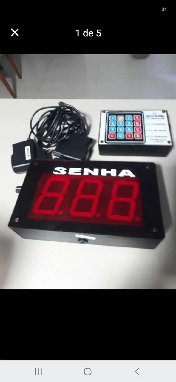 Display de senha p/ comercio