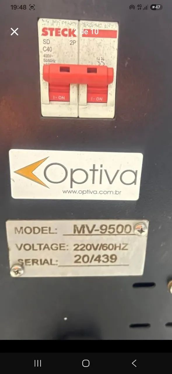 Vendo maquina a vapor seco e humido OPTIVA - Foto 4