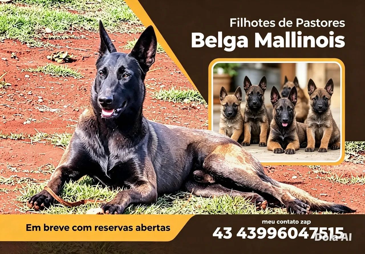 Filhotes pastor belga malinois 