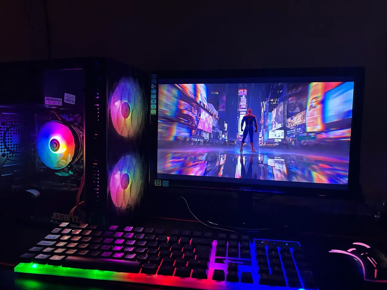 PC Gamer Completo Intel i7 + GT 730 4GB + 8GB RAM + HD 1TB + Monitor AOC