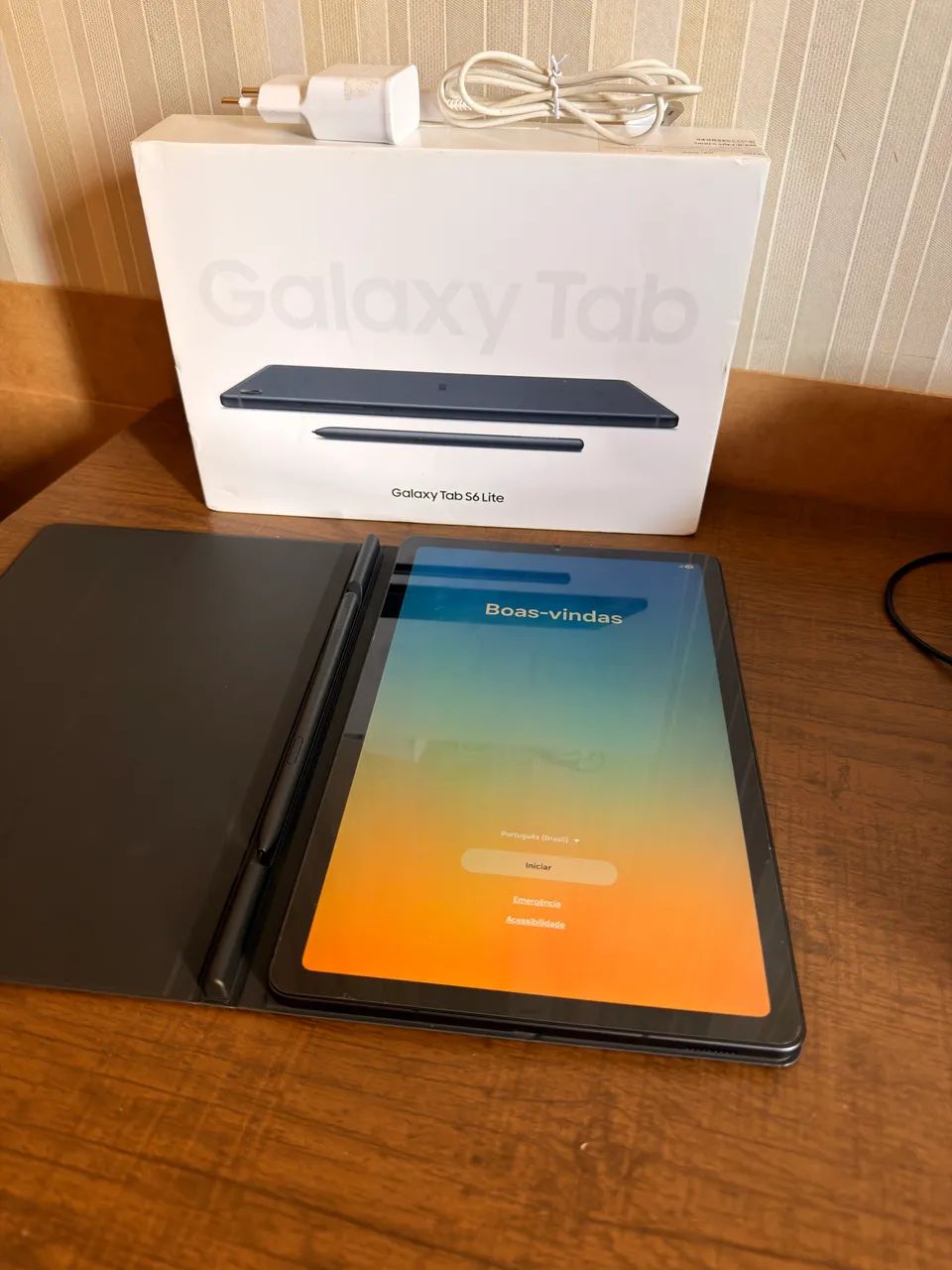 Vendo Tablet Samsung Galaxy Tab S6 Lite 4G + Wi-Fi 64GB Cinza - Foto 4