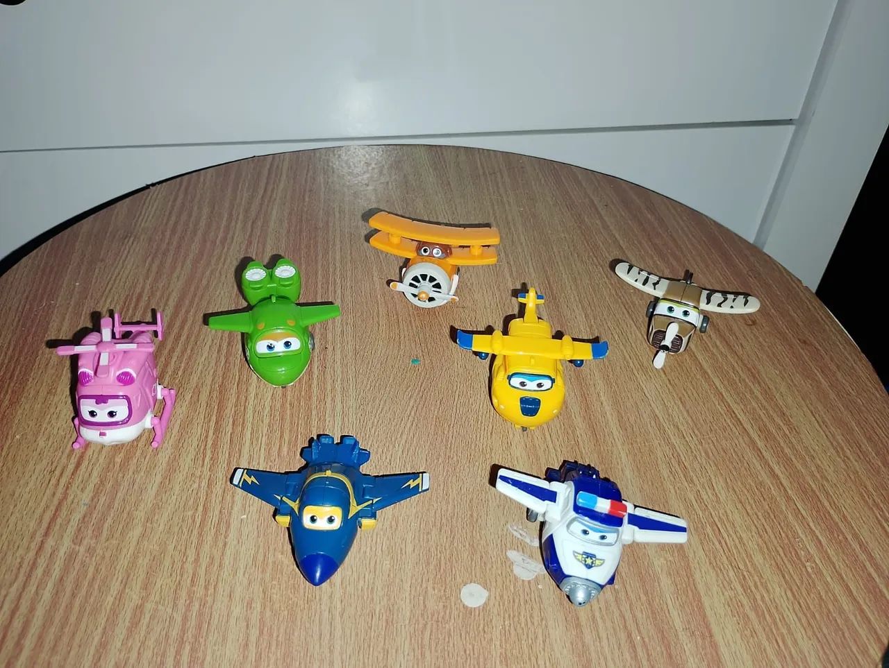 Lote 7 Mini Aviões Super Wings Originais - Coleção Completa