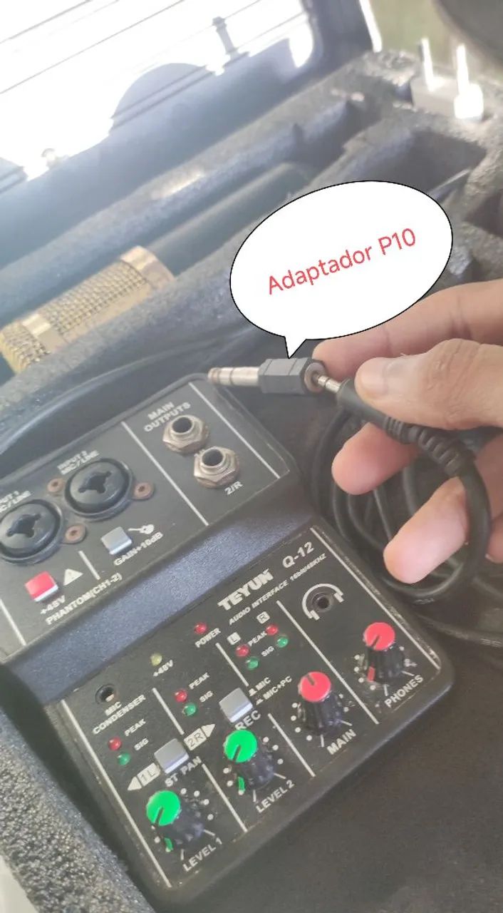 Kit streamer iniciante P2 +adaptador P10 