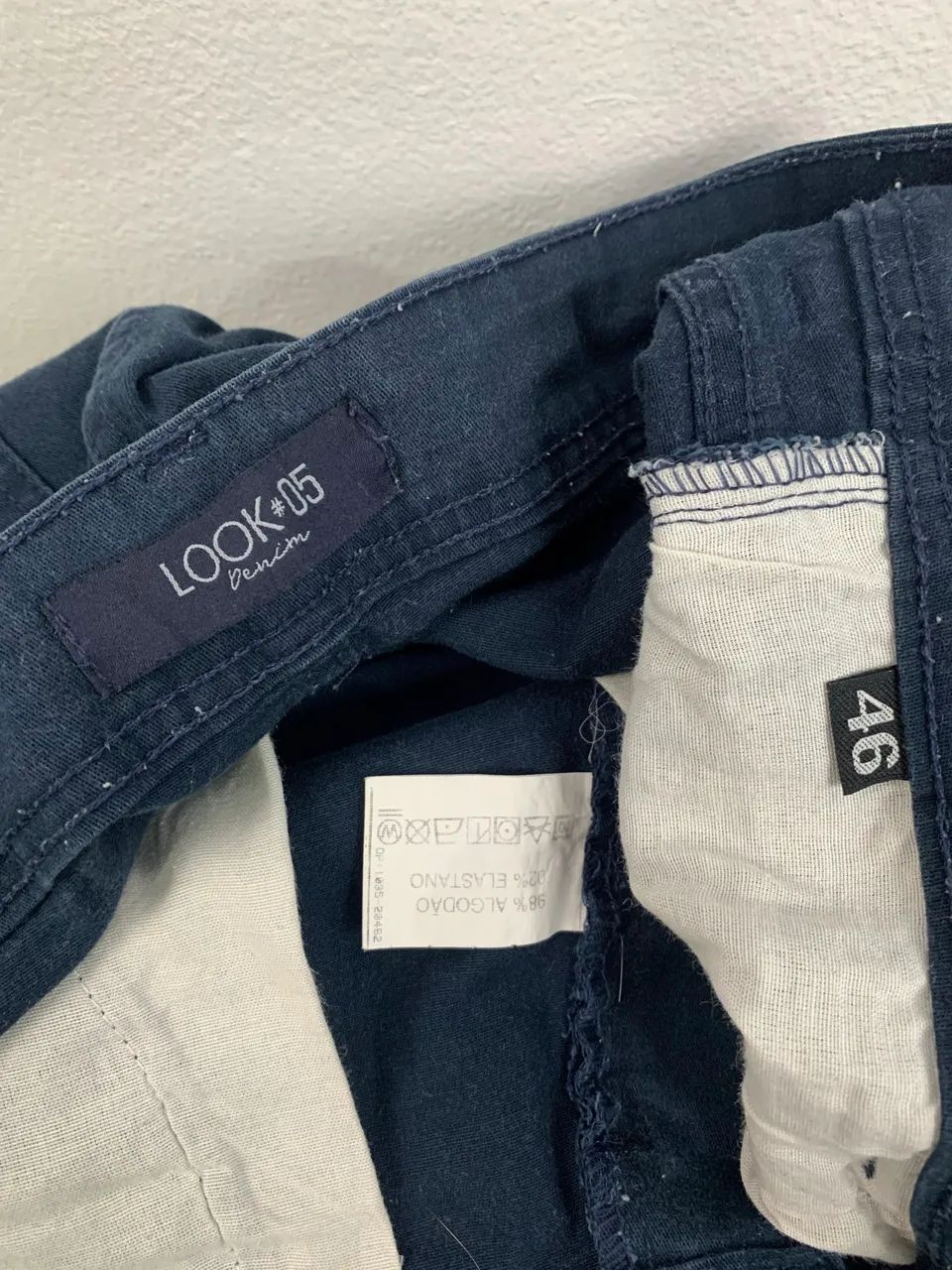 Bermuda jeans masculina azul 46 - Foto 5
