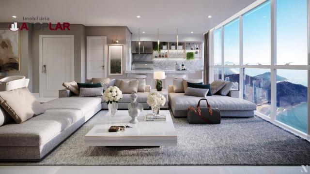 Apartamento com 4 suítes à venda, 287 m² por r$ 5.044.000 - frente mar - balneário cambori