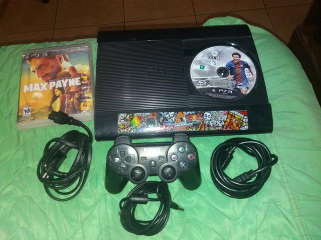 Ps3 1 controle dois carregador e dois jogos - Foto 2