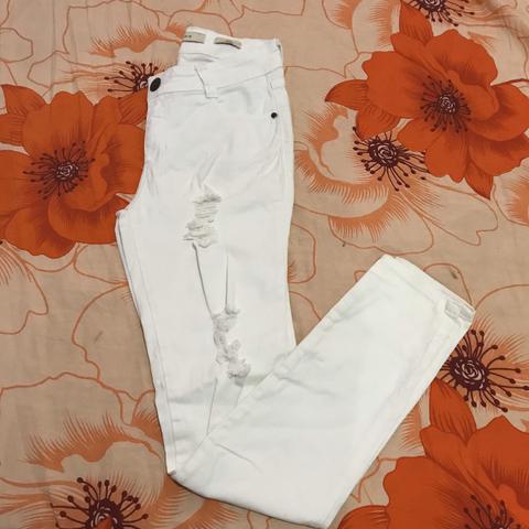 Calça jeans branca tamanho 36