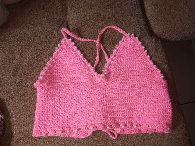 Croped de crochê - Foto 5