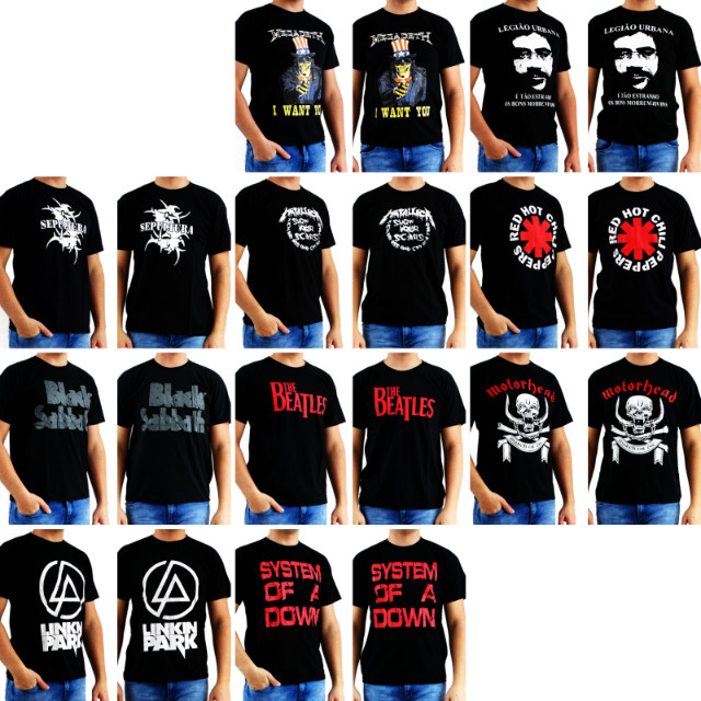 Vendo Estoque de Camisetas de Bandas