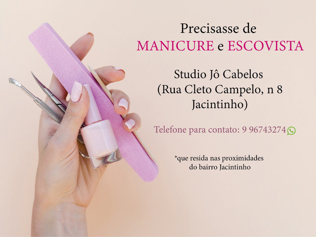 Manicure e escovista