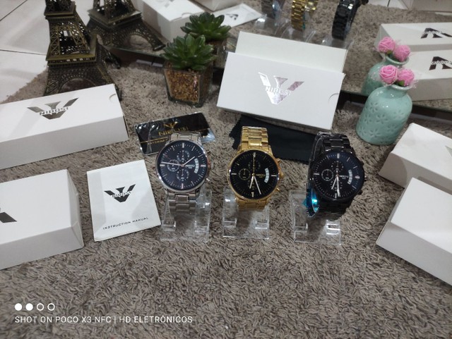 Reposição: Relógio sport nibosi original luxo ,o mais vendido a prova de água,top - Foto 3