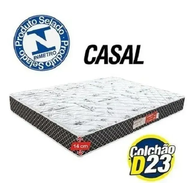 Colchão de Espuma D23 - 138x188x14 NOVO - Pronta entrega