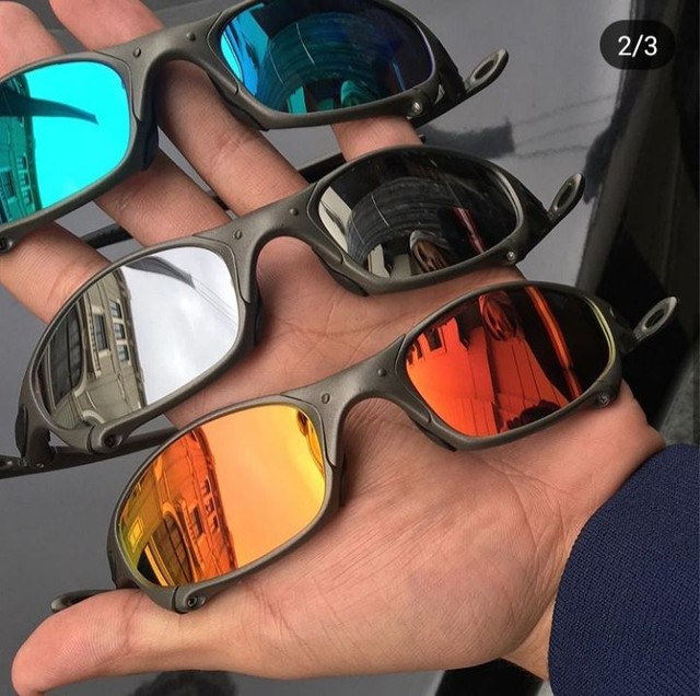 Oculos Oakley Juliet Xmetal Vermelha Doble X Mandrake em Promoção