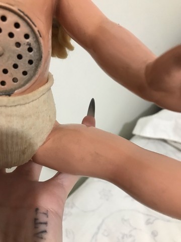 Antiga boneca de massa dos anos 40 (funcionando!) - Foto 4