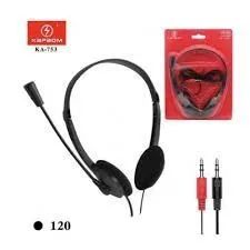 Fone De Ouvido Com Microfone Pc Notebook Game Home Office Cor Preto