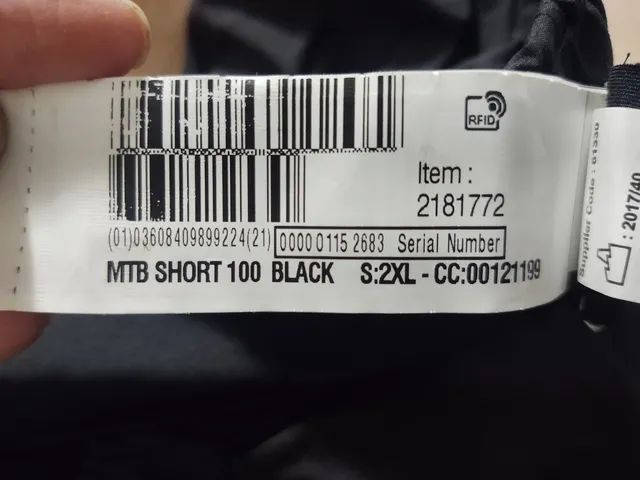 Short Masculino de Ciclismo MTB Black - Decathlon - Foto 4