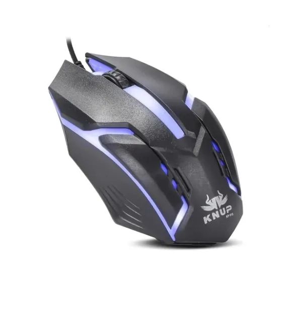 MOUSE GAMER USB 1600 DPI 6 BOTOES COM LED KNUP KP-V15