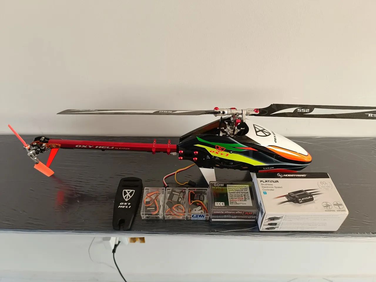 Helicóptero Oxy 3 Semelhante ao Trex 450 Rádio Controlado  - Foto 5