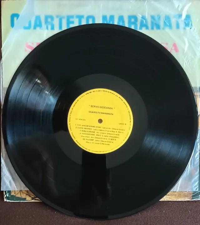 Lp Disco de Vinil Gospel Evangélico - Quarteto Maranata - Servo Descansa - Raro - Foto 3