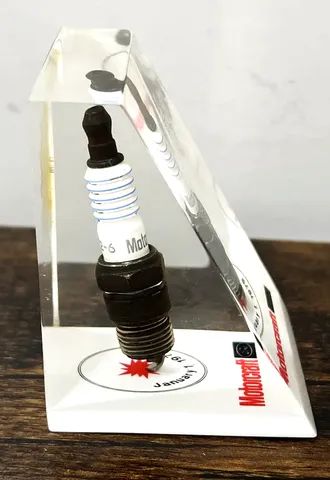 Vela de ignição Vintage 1979 Ford Motorcraft, Peso Papel, ARF52-6 automática! - Foto 4