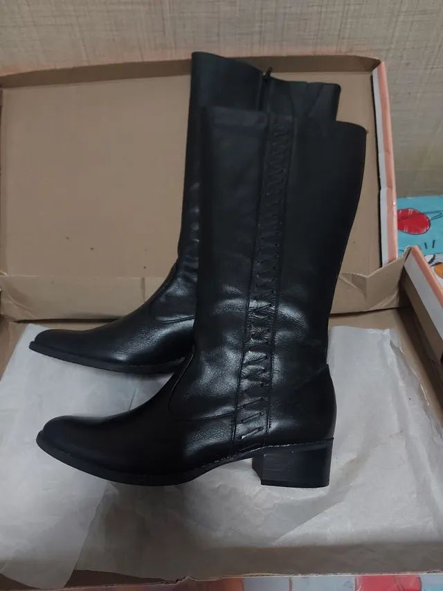 Bota Couro Legitimo 38 (NOVA)